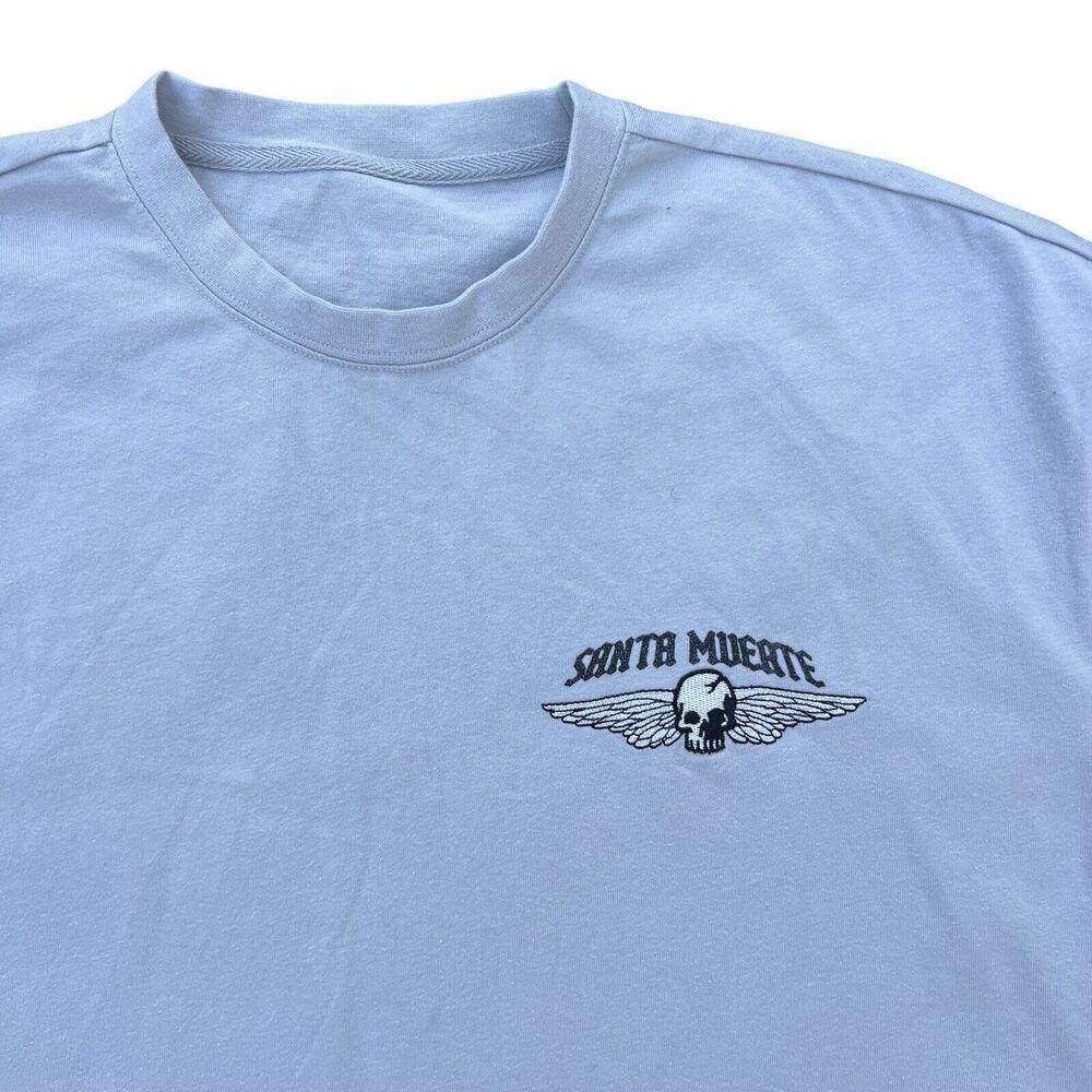 Forever 21 Men’s Summer Short-Sleeve T-Shirt Size Large Light Blue